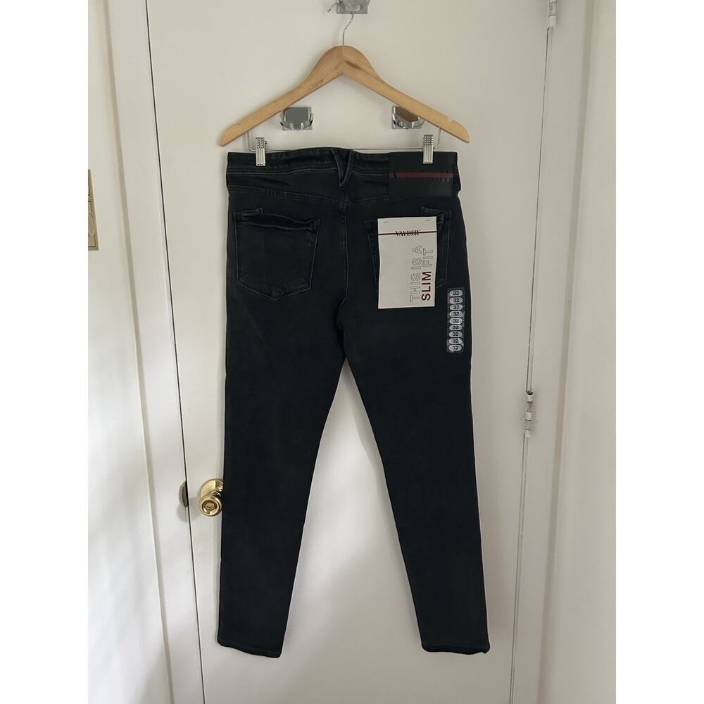 Vayder Men’s Jeans Slim Emanuele Black Size 32 New W/Tags
